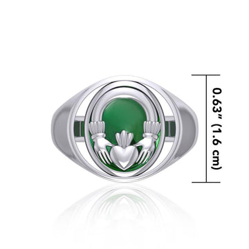 Irish Claddagh Flip Ring TRI154 - Jewelry